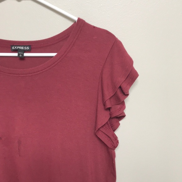 Express Ruffles Shirt Size Medium - Picture 5 of 6